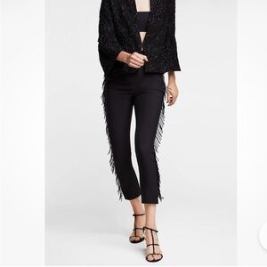 ZARA Beaded Fringe Trousers XS